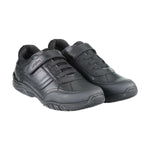 Maxx Black Leather Athletic Touch Lace Up School Shoes