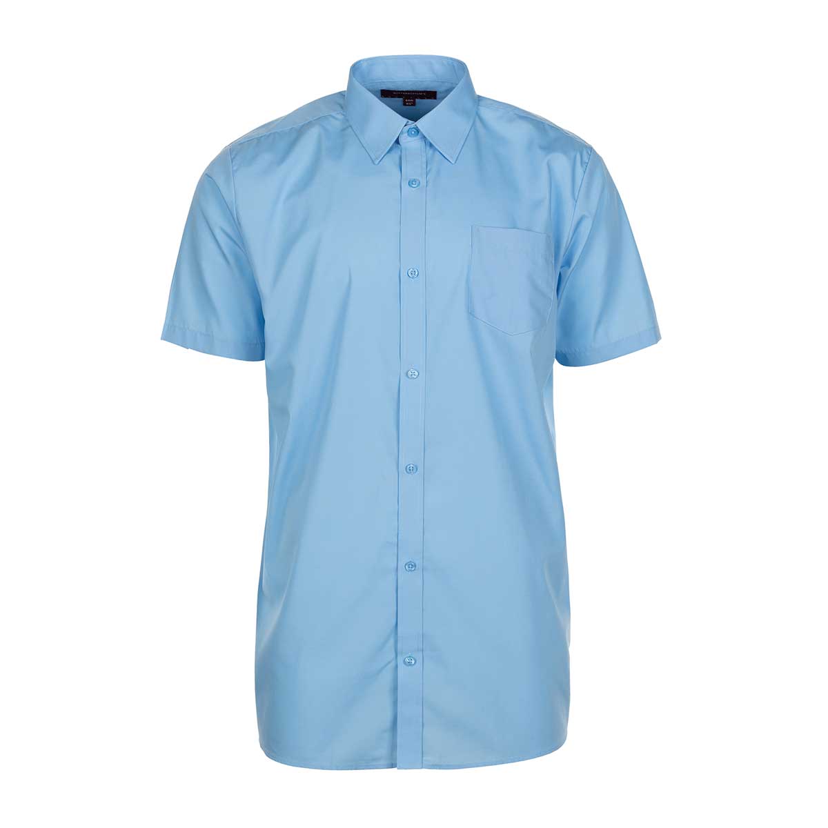 Unisex Short Sleeve School Shirt - Twin Pack blue