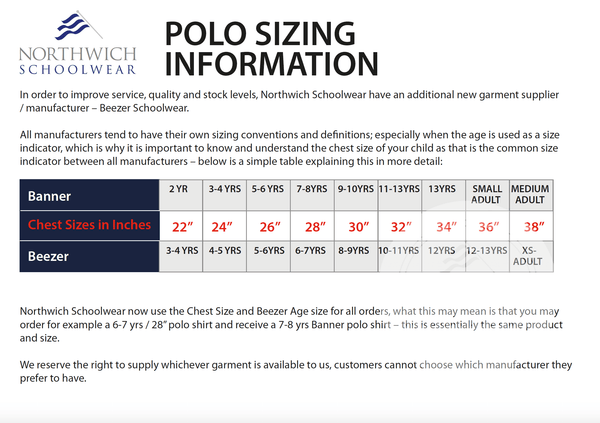 Size chart ralph lauren shirts sales