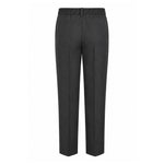 Rear view of The Regular Fit Elastic Back Senior Boy’s Trousers DL943 in Black.