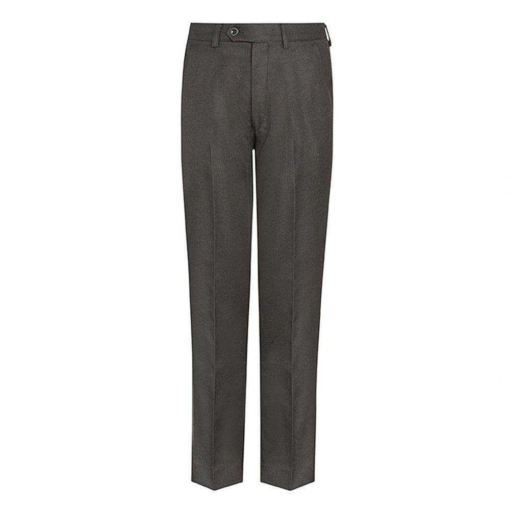 The Regular Fit Elastic Back Senior Boy’s Trousers DL943 in Charcoal.
