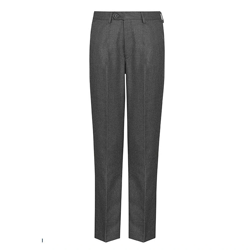 The Regular Fit Elastic Back Senior Boy’s Trousers DL943 in Grey.