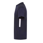 side view of iGen Sports Tech Tee Navy/White