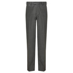 The David Luke Schoolwear Senior Boys' Regular Fit School Trousers in Grey.