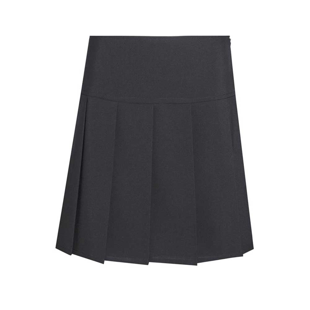Girls' Pleated School Skirt Black
