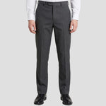 Model wearing Boys School Trousers in Grey