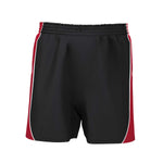 front view of iGen Unisex Sports Shorts Black/Red