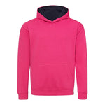 School Kids Varsity Hoodie Hot Pink / French Navy