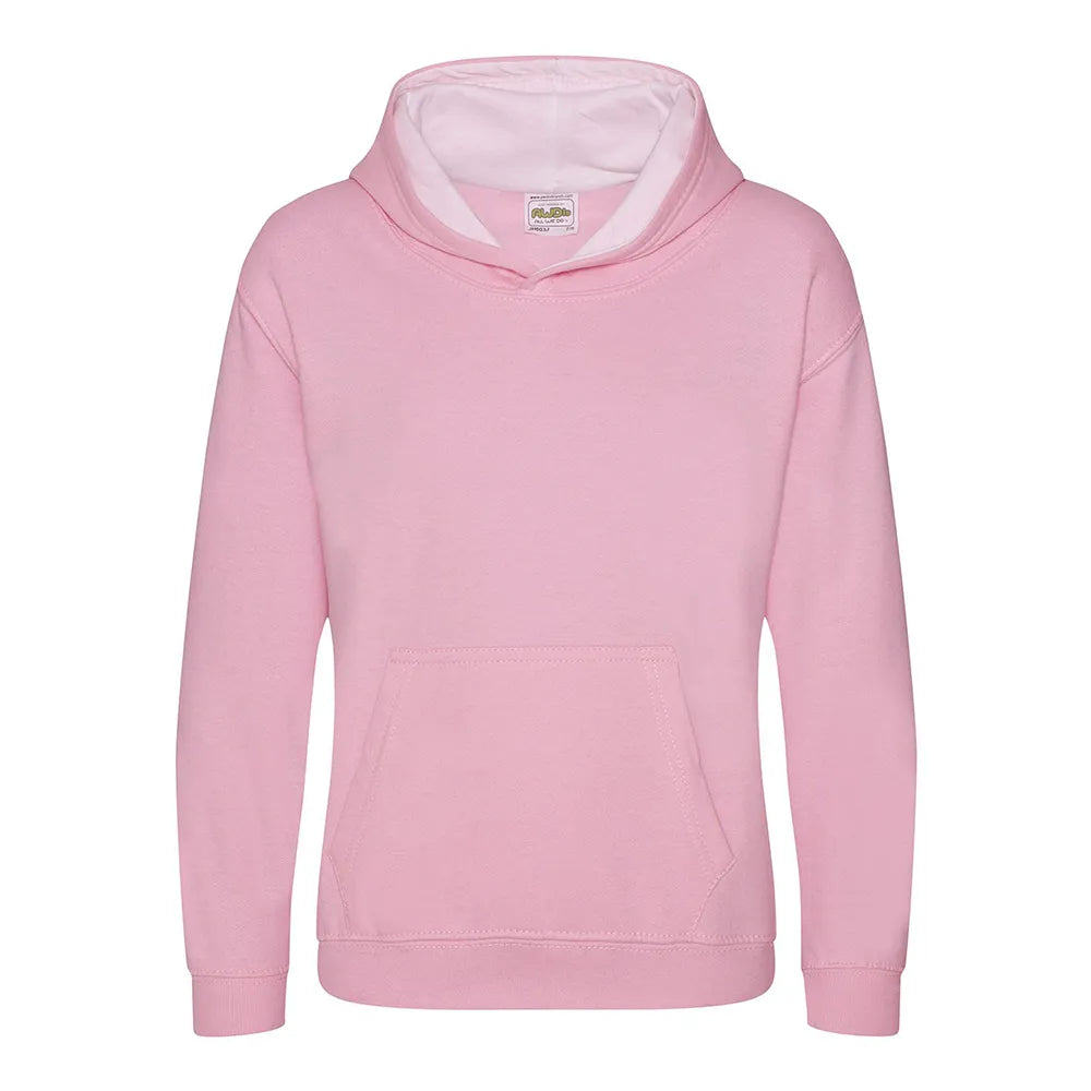 School Kids Varsity Hoodie Baby Pink / Arctic White