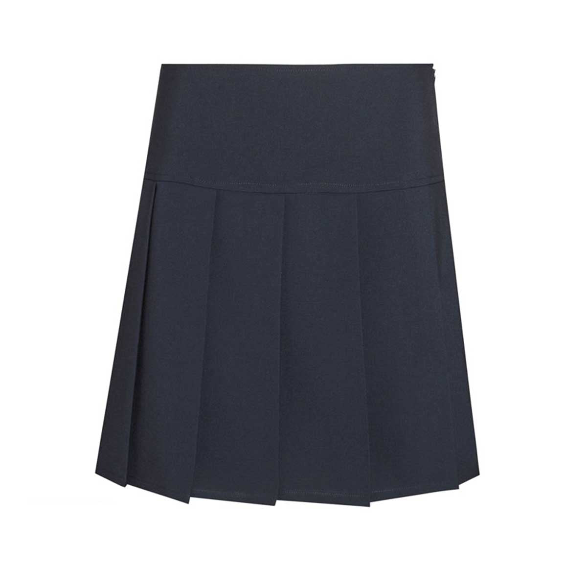 Girls' Pleated School Skirt in Navy