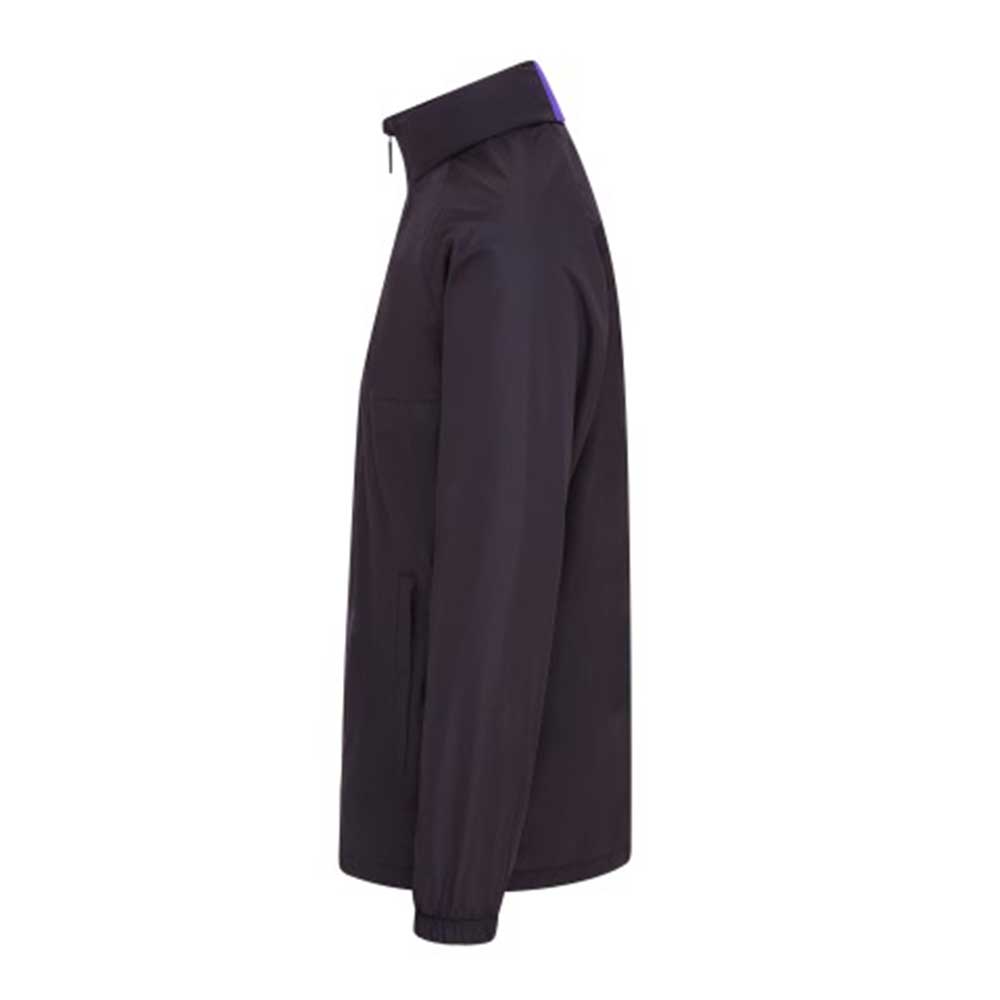 side view of iGen Showerproof Jacket Black/Purple