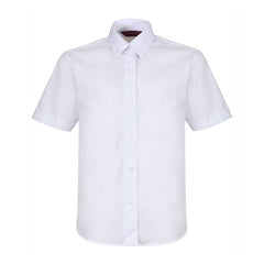 Girls Short Sleeve School Shirt - Twin Pack white