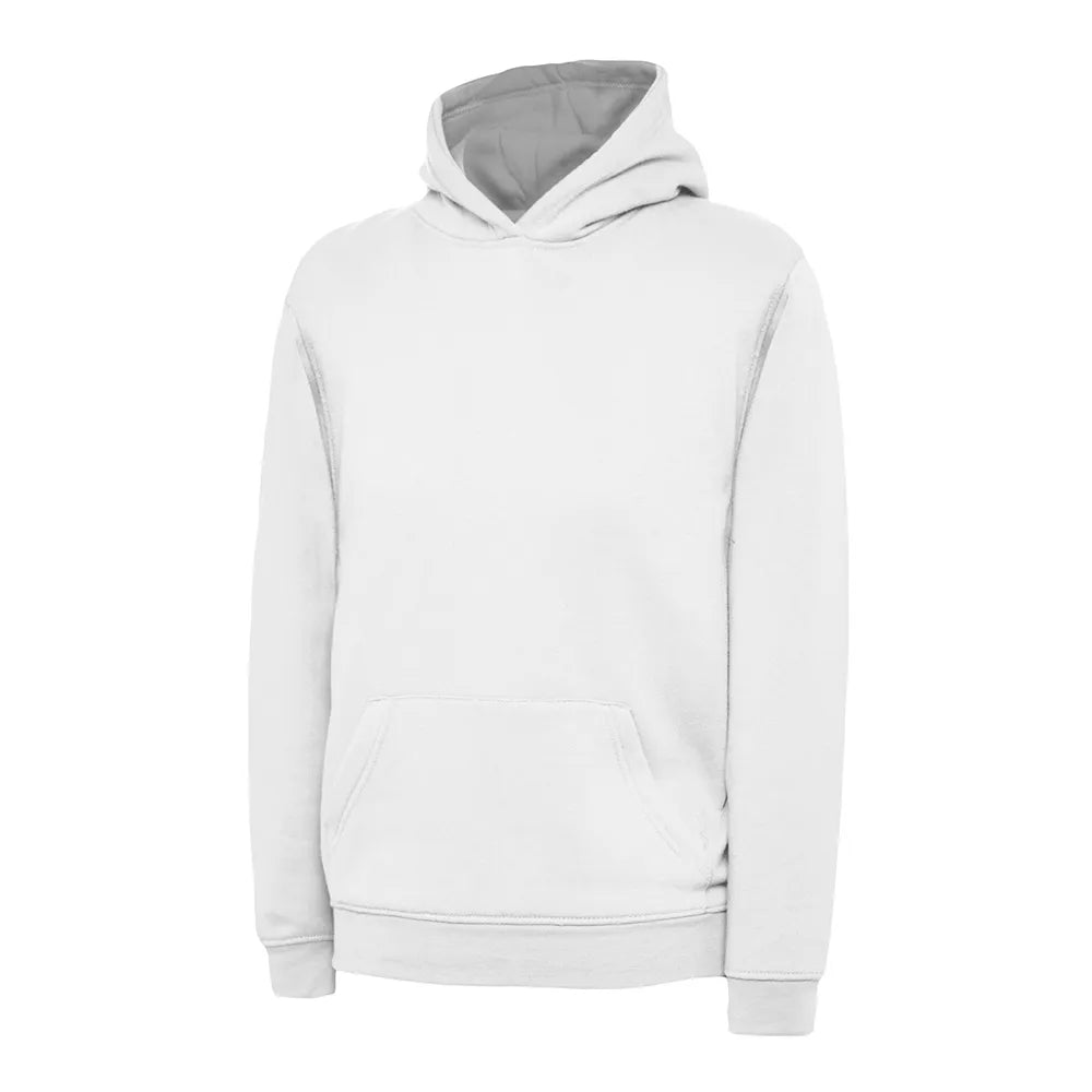 white School Uniform Hooded Sweatshirt