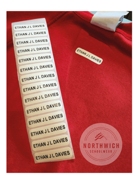 25 Custom Printed Name Labels